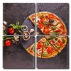 Vegan Pizza Square Panels Paint By Numbers