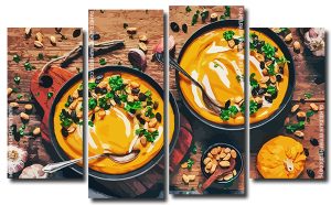 Vegan Soup 4 Panels Paint By Numbers