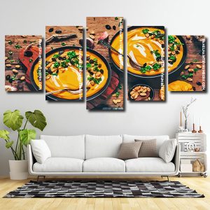 Vegan Soup 5 Panels Paint By Numbers