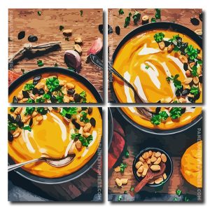 Vegan Soup Square Panels Paint By Numbers