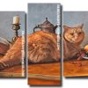 Vintage Fat Cat 5 Panels Paint By Numbers