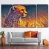 Wild Cheetah 3 Panels Paint By Numbers