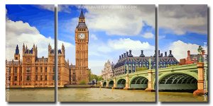 Wonderful London City 3 Panels Paint By Numbers