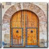 Wooden Castle Doors 3 Panels Paint By Numbers