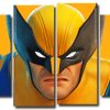 Wolverine Marvel 4 Panels Paint By Numbers