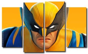 Wolverine Marvel 4 Panels Paint By Numbers