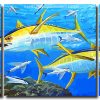 Yellowfin Tuna 3 Panels Paint By Numbers