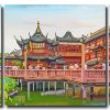 Yu Garden Shanghai 3 Panels Paint By Numbers